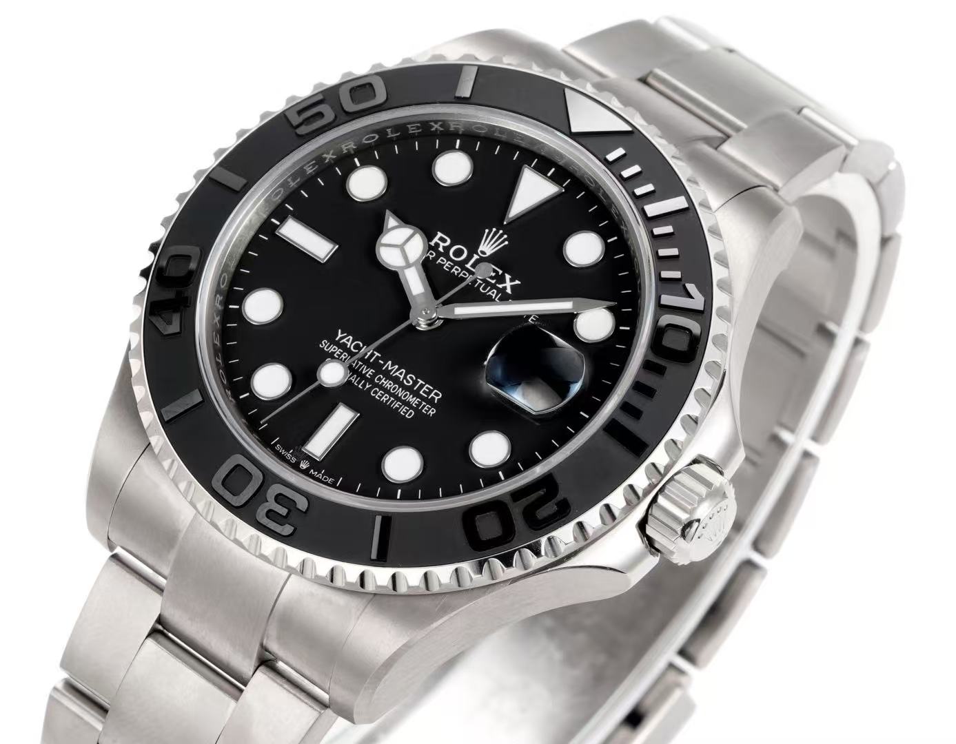 B Factory Clean Yacht-Master m226659-0004 White Gold 42mm